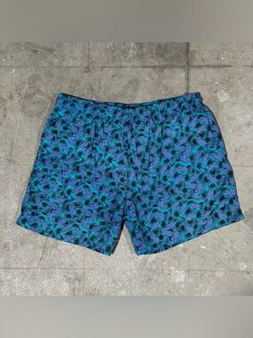 Vintage 90s Rusty Neon Fish AOP Graphic Swim Shorts Men’s 36 | Surf Boardshorts